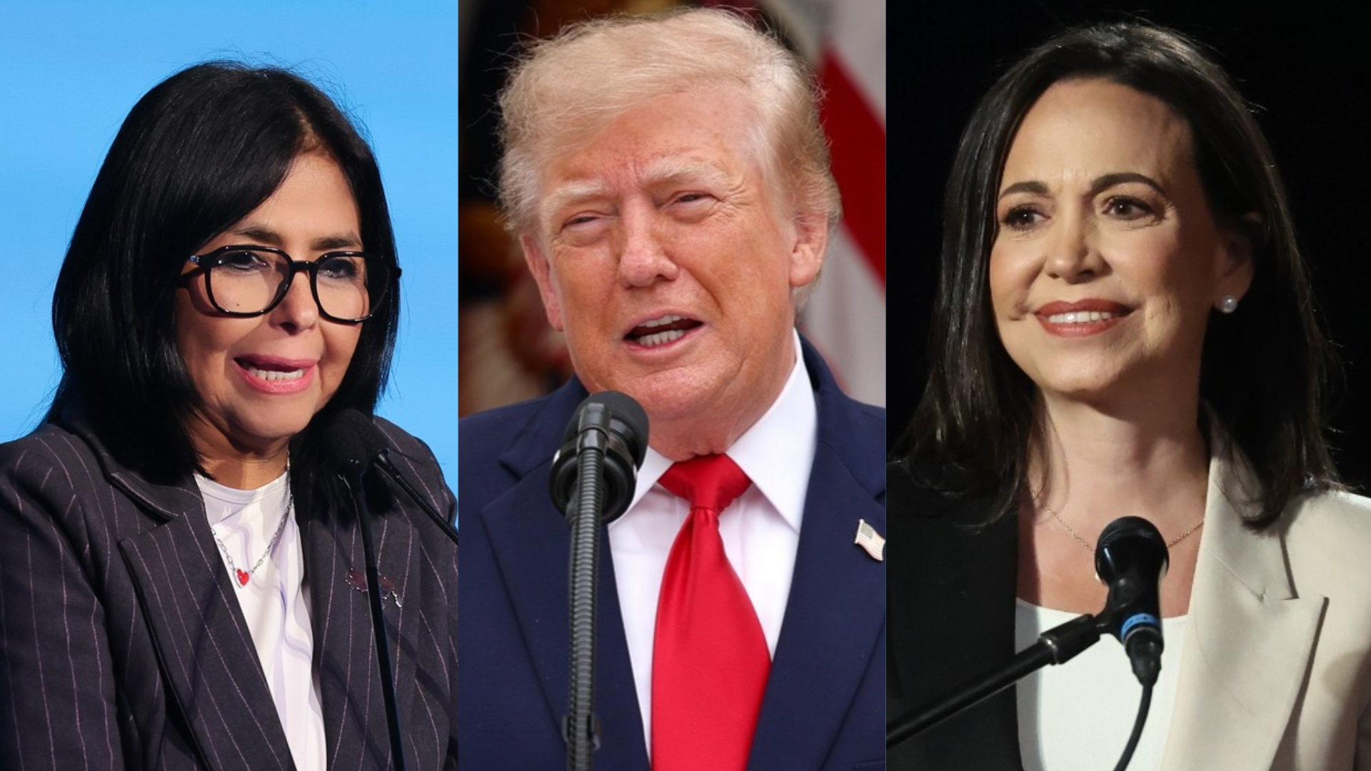 TRUMP SE DEJA CAER CON UN CARA A CARA DELCY VS. MACHADO: «ESO SERÍA INTERESANTE»
